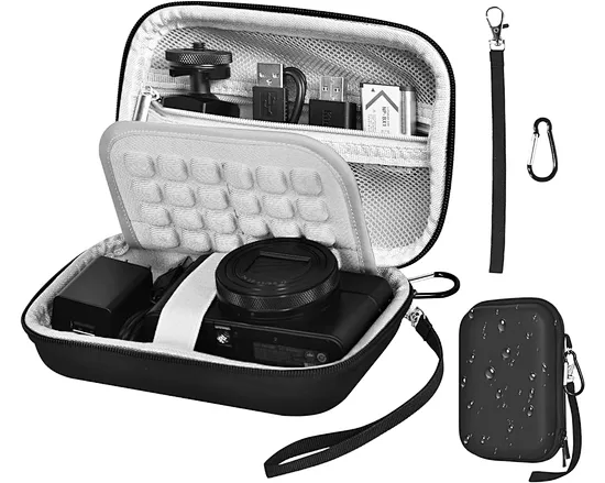 CASE ONLY! (Digital camera and accessories are not included).Christmas gift for kids/Men who like photography ,shoot. EMART Camera Case camera)compatible with VAHOIALD/for Sony DSCW800 830/Sony ZV-1 ZV-E10/ for Canon PowerShot 180 190 Cameras video.